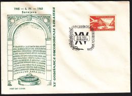 Yugoslavia 1960, Illustrated Cover "15 Years Of Liberation Sarajevo"  W./ Special Postmark "Sarajevo", Ref.bbzg - Covers & Documents