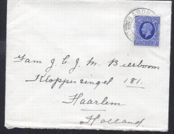 Great Britain 1937 Postal History Rare, Cover To Netherland Haarlem D.103 - Luftpost & Aerogramme