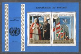 Burundi 1970 United Nations, Perf. Sheet, MNH S.521 - Unused Stamps