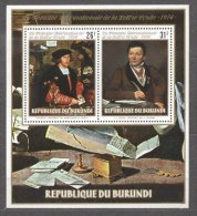 Burundi 1974 Paintings, Letter Week, Perf. Sheet, MNH S.523 - Ongebruikt