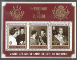 Burundi 1970 Belgian Royal Visit, Perf. Sheet, MNH S.528 - Neufs