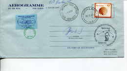 (111) NEw Zealand Aerogramme For Francis Chichester - 1981 + Cinderella - Lettres & Documents