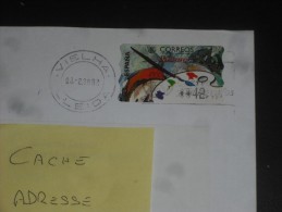 LETTRE IMPRIME IMPRESI ESPAGNE ESPANA AVEC YT DISTRIBUTEUR 17 - PEINTURE PALETTE - VIELHA - - Lettres & Documents