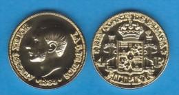 SPANIEN / ALFONSO XII  FILIPINAS (MANILA)  4 PESOS  1.884  ORO/GOLD  KM#151  SC/UNC  T-DL-10.936 COPY Aust. - Münzen Der Provinzen