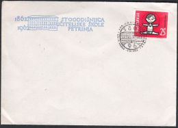 Yugoslavia 1962, Illustrated Cover "100 Years Of School In Petrinja" W./ Special Postmark "Petrinja" Ref.bbzg - Covers & Documents