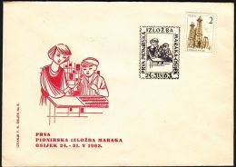 Yugoslavia 1963, Illustrated Cover "Junior Philatelic Exibition In Osijek" W./ Special Postmark "Osijek" Ref.bbzg - Covers & Documents