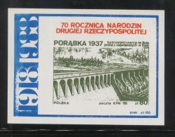 POLAND SOLIDARITY SOLIDARNOSC KPN 1988-90 INDUSTRIAL ACHIEVEMENTS LARGE SET 12 PLANE SHIPS LWOW LVIV TRAINS DAM RAILWAY - Vignettes Solidarnosc