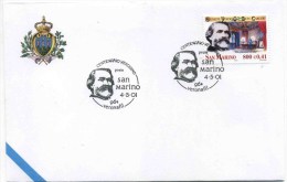 2001 San Marino, Centenario Verdiano , Con Annullo Ufficiale - Errors, Freaks & Oddities (EFO)