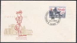 Yugoslavia 1956, Illustrated Cover "Jufiz III" W./ Special Postmark "Zagreb", Ref.bbzg - Lettres & Documents