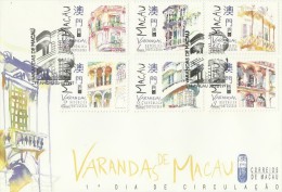 Macau 1997 Verandas FDC - FDC