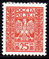 POLAND 1928 Fi 244a Mint Hinged * - Unused Stamps