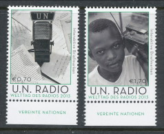 UN Vienna 2013. Scott # 521-522. UN Radio World Day,  MNH ** - Ungebraucht