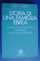 PFY/20 Edith Stein STORIA DI UNA FAMIGLIA EBREA Città Nuova Ed.1999 - Italiaans