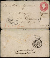 Germany Baden 1866 Postal History Rare Old Postal Stationery Cover Rappenau D.540 - Entiers Postaux