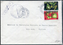 POLYNÉSIE - SERVICE - N° 6A + 10A / LETTRE D´UTUROA - RAIATEA LE 10/11/1982, POUR BORA BORA - TB - Service