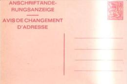 79557) INTERO POSTALE NUOVA  BERICHT VAN ADRESVERANDEING  7,5 FR - Addr. Chang.