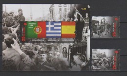 Portugal   2014 ,  25 Jahre Demokratie In Portugal - Sheet + Marken - Postfrisch / MNH / (**) - Unused Stamps