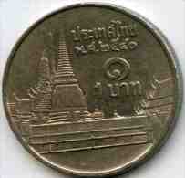 Thaïlande Thailand 1 Baht 2541 ( 1998 ) KM 183 - Thaïlande