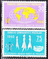 Turkey 1960 16th Meeting Of Women´s Int´l Council MNH - Unused Stamps