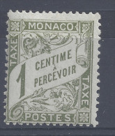 MONACO TAXE N° 1 - NEUF SANS CHARNIERE - Postage Due