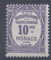 MONACO TAXE N° 14 - NEUF SANS CHARNIERE - Taxe