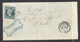 FRANCE 1855 N°10 (défaut) Obl. S/lettre PC 749 Charleville - 1852 Louis-Napoleon