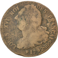 Monnaie, France, 2 Sols Français, 2 Sols, 1792, Strasbourg, TB, Bronze, KM:612 - Other & Unclassified