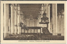 NL.- Enkhuizen. Nederlands Hervormde Kerk. Interieur Westerkerk. (15e Eeuw). 2 Scans - Enkhuizen