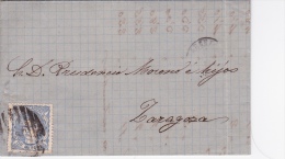 01947 Carta De Barcelona A Zaragoza 1871 - Lettres & Documents