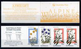 Australia 1986 Alpine Wildflowers $1 Booklet - Carnets