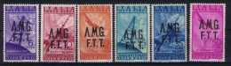 Italy: AMG FTT  Triest A Sa  7-12 Mi 28 - 33 , MNH/**  Airmail - Airmail