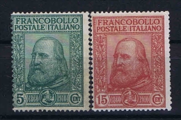 Italy:   1910 Sa 87-88, Mi 95-96  Not Used (*) S.g. - Mint/hinged