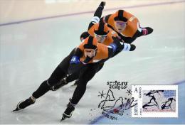 Spain 2014 - XXII Olimpics Winter Games Sochi 2014 Gold Medals Special Maxicard - Patinaje Femenino Pays Bas - Hiver 2014: Sotchi