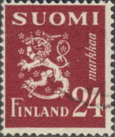 Finlande  1945. ~ YT 302B -  5 M. Armoiries - Usati