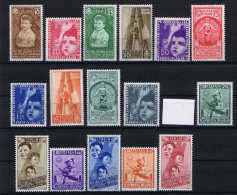 Italy:  1937 Sa  406 - 415 + A 100 - 105, MNH/** 415 = Light Hinged  Mi 560 - 575 MNH/** 589 Is Light Hinged - Mint/hinged