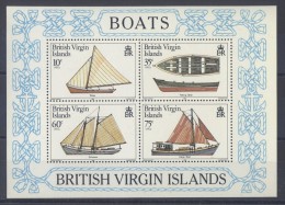 British Virgin Islands - 1984 Boats Block MNH__(TH-4165) - Iles Vièrges Britanniques