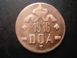 DOA  1916 EMERGENCY TABORA COINS 20 HELLER COPPER TYPE B - B . - Africa Oriental Álemana