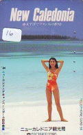 TELECARTE JAPON * NEW CALEDONIA  (16) TELEFONKARTE PHONECARD JAPAN * FEMME * SEXY LADY - Nuova Caledonia