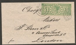 UK - SG # 212 - Yv. # 105 -  1 Pound GREEN - @@ FALSE - FAUX  @@ On Front COVER - DANGEROUS ITEM - - Lettres & Documents