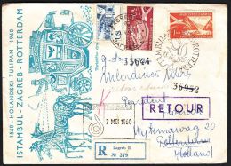 Yugoslavia 1960, Registered Cover Zagreb To Rotterdam  W./special Postmark "Zagreb", Ref.bbzg - Covers & Documents