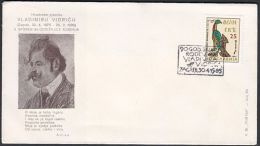 Yugoslavia 1965, Illustrated Cover "Vladimir Vidric"  W./ Special Postmark "Zagreb", Ref.bbzg - Covers & Documents