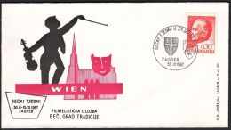 Yugoslavia 1967, Illustrated Cover "Viennese Week In Zagreb"  W./ Special Postmark "Zagreb", Ref.bbzg - Covers & Documents