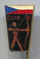 ARCHERY / SHOOTING - CSSR, Enamel, Pin, Badge - Archery