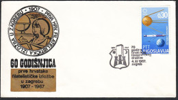 Yugoslavia 1965, Illustrated Cover "60 Years Of First Philatelic Exhibtion" W./ Special Postmark "Zagreb", Ref.bbzg - Covers & Documents