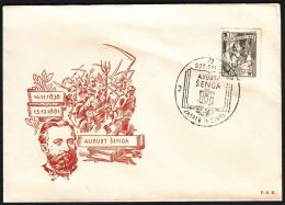Yugoslavia 1955, Illustrated Card "August Senoa" W./ Special Postmark "Zagreb", Ref.bbzg - Lettres & Documents