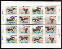 Canada **   N° 1663 à 1666 -   Sports équestres. Chevaux Célèbres Du Canada  - Feuillet - Blocks & Sheetlets