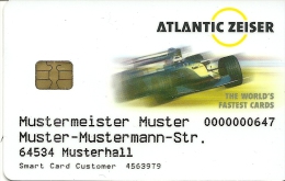 CARTE A PUCE TEST DEMO SIM GSM AUTRE ATLANTIC ZEISER AUTOMOBILE  F1 CARDLINE - Autres & Non Classés