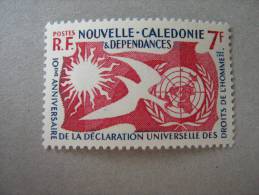 NOUVELLE CALEDONIE P 290 * *   DROITS DE L HOMME - Unused Stamps