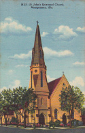 Alabama Montgomery St John's Episcopal Church Curteich - Montgomery