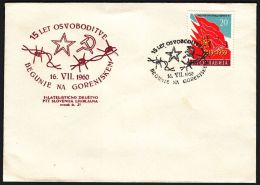 Yugoslavia 1960, Illustrated Cover "15 Years Of Liberation Begunje " W./ Special Postmark "Begunje Na Gorenjs", Ref.bbzg - Covers & Documents